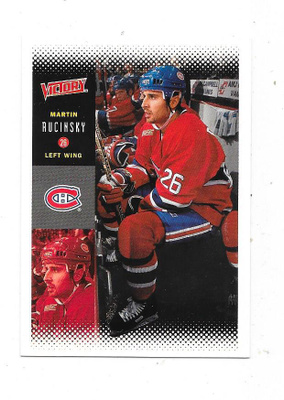 2000-01 UD Victory #122 Martin Rucinsky , Montreal Canadiens