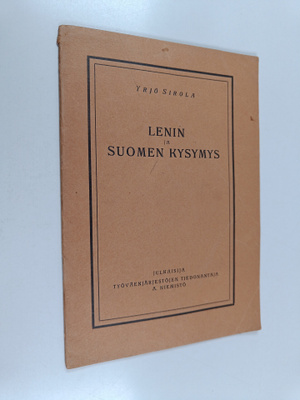 Yrjö Sirola : Lenin ja Suomen kysymys