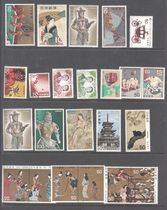 Japani merkkejä sivullinen postituoreena 1