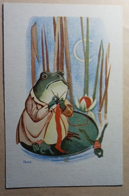 Tove Jansson: Sammakkomamma kutoo, poikaset hyppivät, ei p.