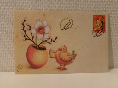 FDC- ensipäiväkuori - Pääsiäiskukko - 2013