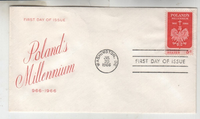 USA FDC 1966 Puola