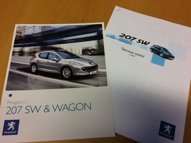 Myyntiesite - Peugeot 207 SW/Wagon - 7/2007
