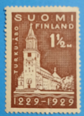 1,6,1929 Turku 700-vuotisjuhla, 1½ lila, LAPE 140 **.