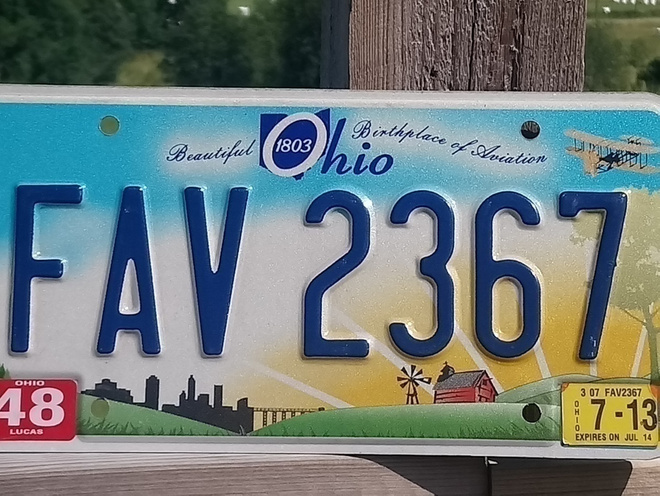 Rekkari. Värikäs. Beautiful Ohio. Koko - 306*155 mm.