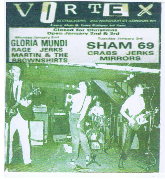 SHAM 69 live at the vortex london 3/1/1978 ...uk classic