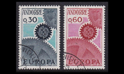 Andorra Fr 199-200 o Europa (1967)