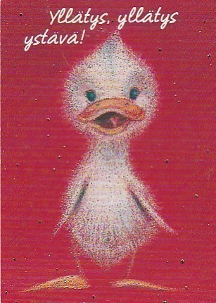Postikortti, Eläinaihe, eläimet ,lintu / linnut