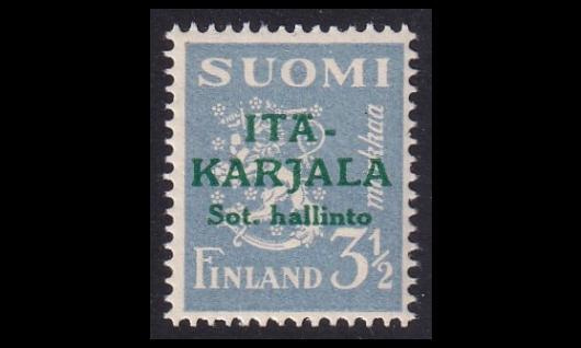 IK_12 ** Itä-Karjala 3,50mk vihreä lisäp (1941)