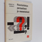 Annette Garret : Haastattelun periaatteet ja menetelmät - pikkukuva 1