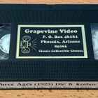 Buster Keaton: Three Ages VHS - pikkukuva 2