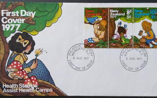 Uusi-Seelanti, satuhahmoja FDC-kuorella 1977