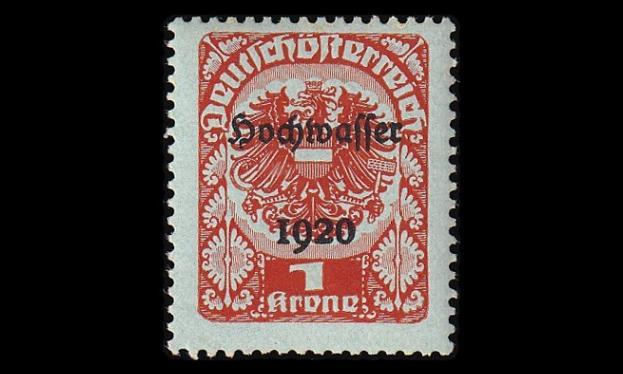 Itävalta 350 ** Tulva-apu 1 Kr (1921)