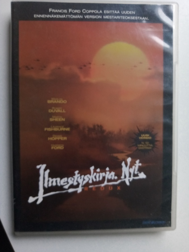DVD ILMESTYSKIRJA NYT Redux ( Sis.postikulut )