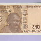 Intia 10 Rupees v.2022 UNC P-109 - pikkukuva 1