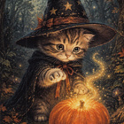 Halloween kissa ja taikakurpitsa - pikkukuva 1
