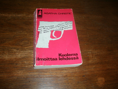 Agatha Christie : Kuolema ilmoittaa lehdessä SAPO 79