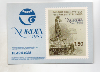 Postimerkkikortti: Nordia 1985