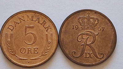 Tanska 5 öre 1960-1970