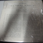 ORCHESTRE DES CONCERTS DE PARIS - LE VEUVE JOYEUSE 10'' EX+ - pikkukuva 2