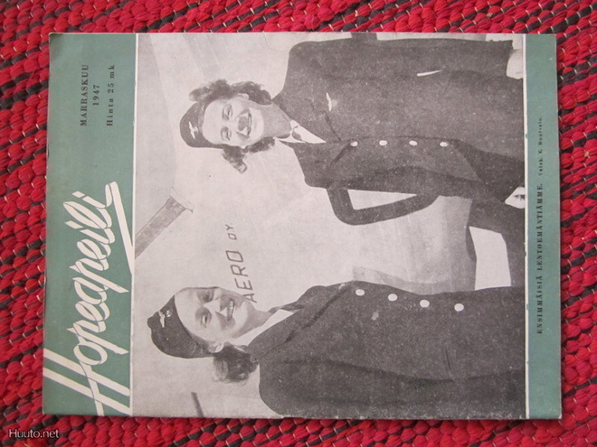 1947 HOPEAPEILI  MARRASKUU  AERO OY LENTOEMÄNNÄT