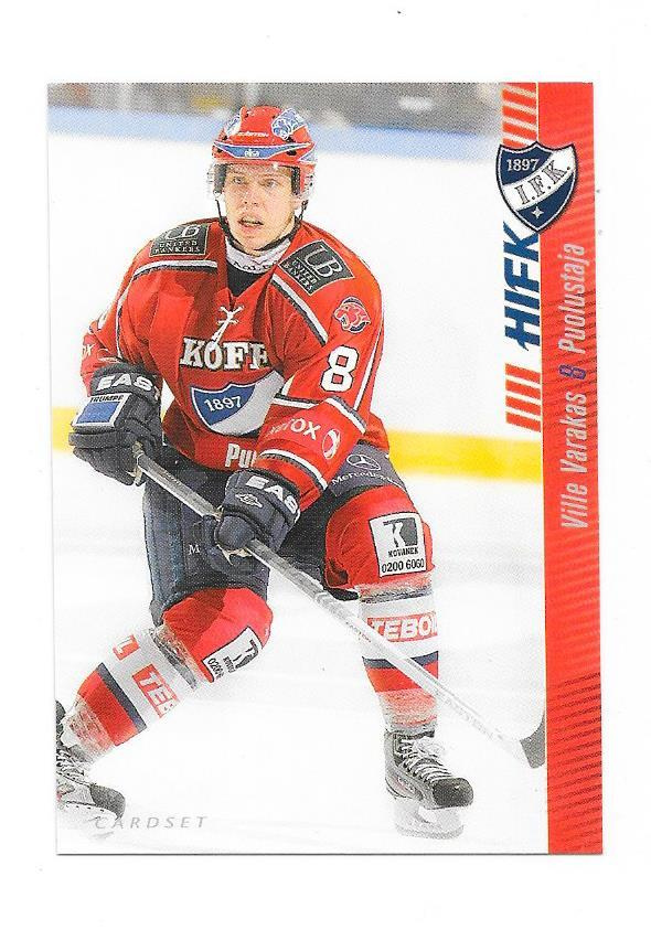 2012-13 CardSet #182 Ville Varakas HIFK