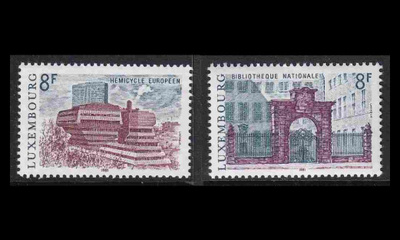 Luxemburg 1029-30 ** Rakennuksia (1981)