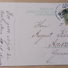 Lapset luistelemassa, havut, kukat, Uusi Vuosi, p. 1913 - pikkukuva 2