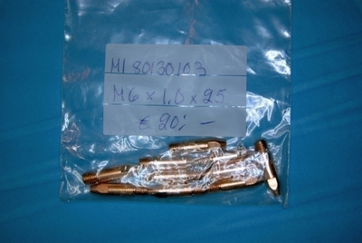 Virtasuutin M6x1,0x25mm 10 kpl pussi