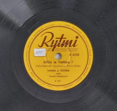 Savikiekko 1955 - Tamara & Justeeri - Rytmi R 6238