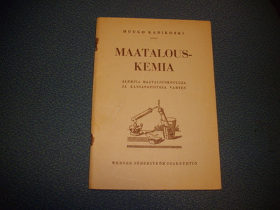 Huugo Karikoski: Maatalouskemia (5.p.1939) Sis.postikulut