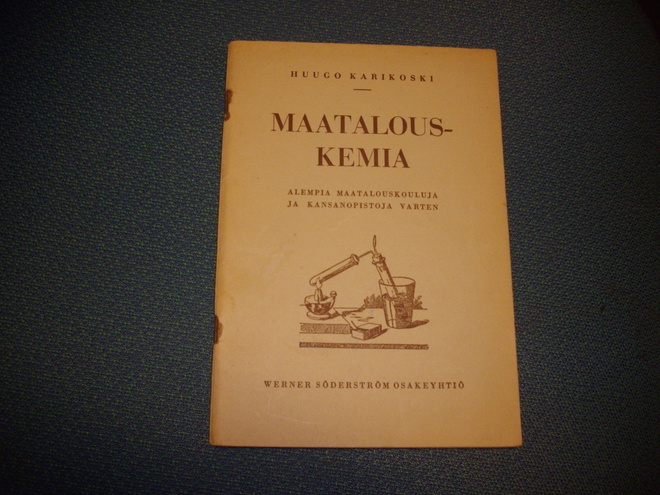 Huugo Karikoski: Maatalouskemia (5.p.1939) Sis.postikulut