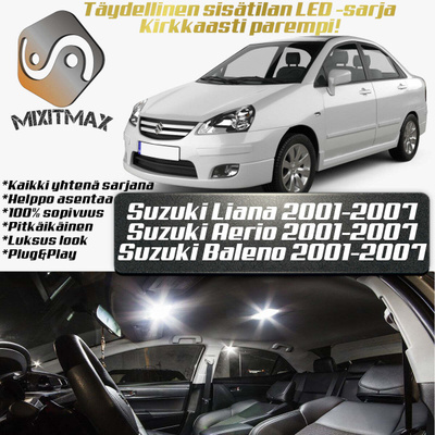 Suzuki Liana / Aerio Sisätilan LED-sarja 9-osain
