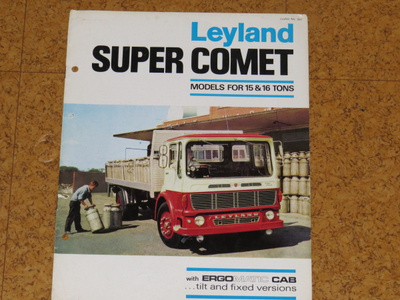 1966 Leyland Super Comet kuorma-auto esite - Ergomatic