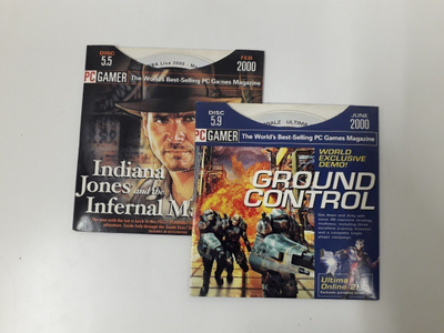 PC Gamer 5.5 ja 5.9, ohjelmalevyt (2000, cd)