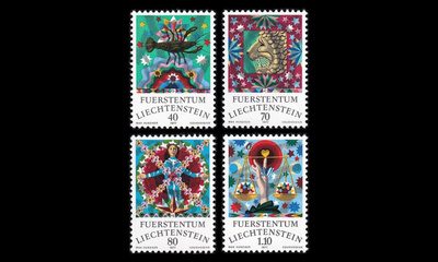 Liechtenstein 669-72 ** Horoskooppimerkkejä (1977)