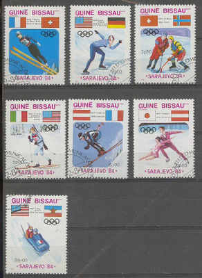 Olympia 1984 Sarajevo - Guine Bissau 7 merkkiä