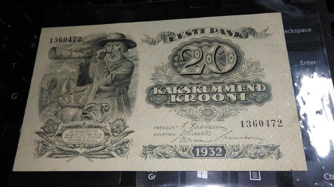 Estonia Eesti 20 krooni 1932 UNC