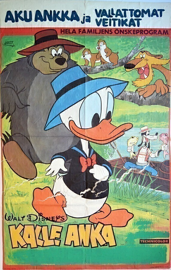 Elokuvajuliste: Aku Ankka ja vallattomat veitikat (Disney)