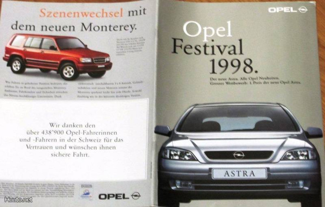 1998 Opel mallisto esite - 26 sivua