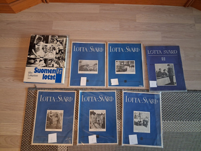 Suomen Lotat ja 6 kpl Lotta Svärd lehtiä