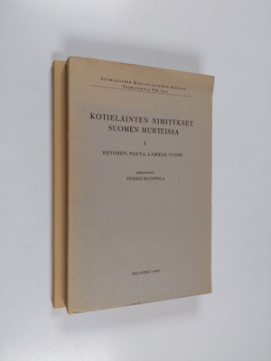 Veikko Ruoppila : Kotieläinten nimitykset Suomen murteiss...