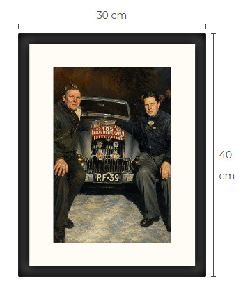 Uusi Allard Monte Carlo Ralli 1952 art print 30 cm x 40 cm