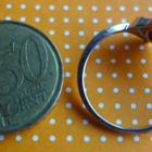 SORMUS Hopeaa 925 ja kivi, koko 19mm kuin uusi - pikkukuva 1