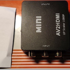 Musta minikomposiitti-AV CVBS - HDMI -adapteri #30479 - pikkukuva 1
