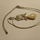 Kaunis hopeoitu kaulaketju riipuksella, 38,0 cm+8,0cm - pikkukuva 1