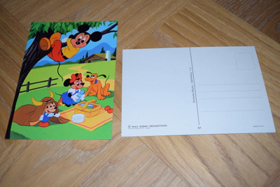 postikortti Disney Minni Hiiri , mikki hiiri ja pluto