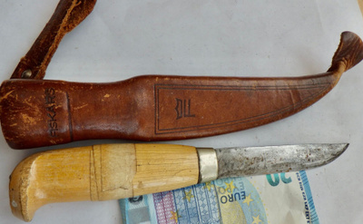 VANHA Puukko Fiskars Tupella