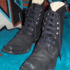MUSTAT NAHKAKENGÄT #  Koko 40 - Sancho Boots - käsin tehty - pikkukuva 1