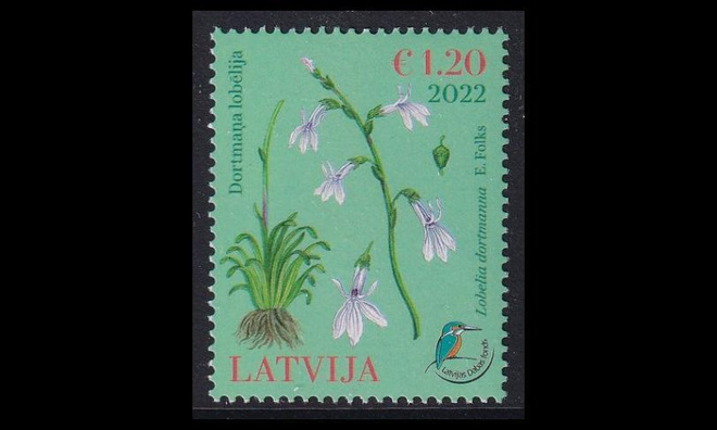 Latvia 1164 ** Luontorahasto kukka (2022)